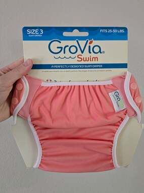 GroVia Swim Diaper Size 3 (25-50 lbs) Pink